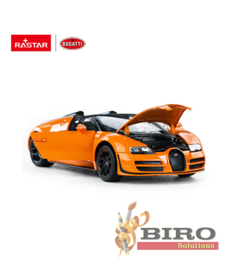 Mașină RASTAR Die cast 1:18 Bugatti Grand Sport Vitesse, orange, 61369
